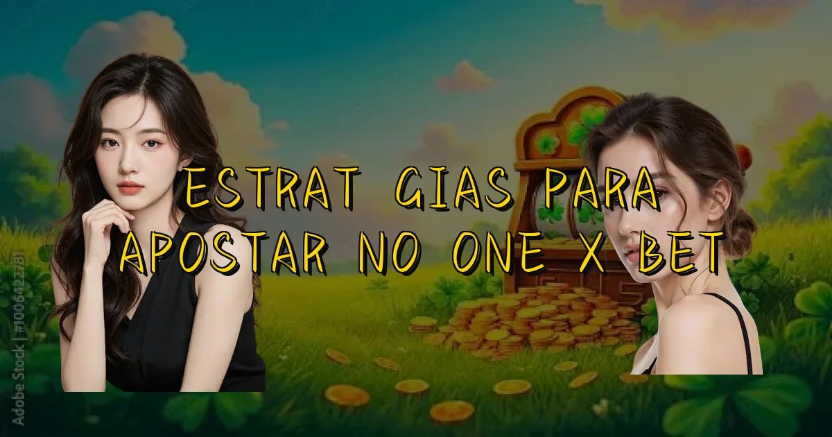 Estratégias Para Apostar No One X Bet Oficial
